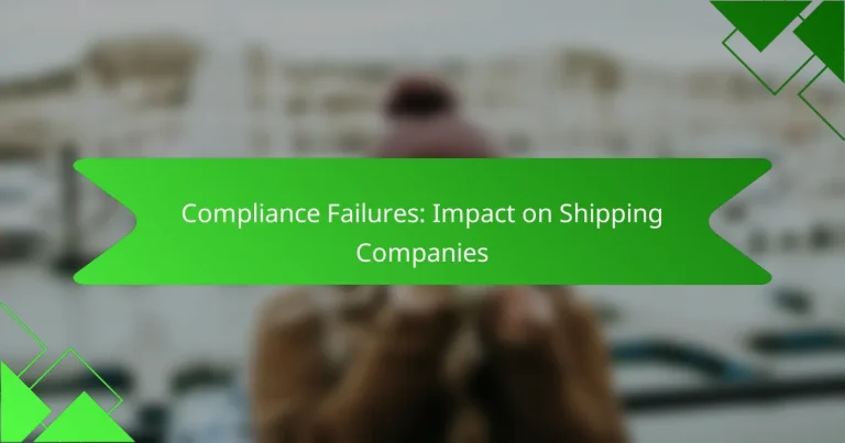 Compliance Failures: Impact on Shipping Companies