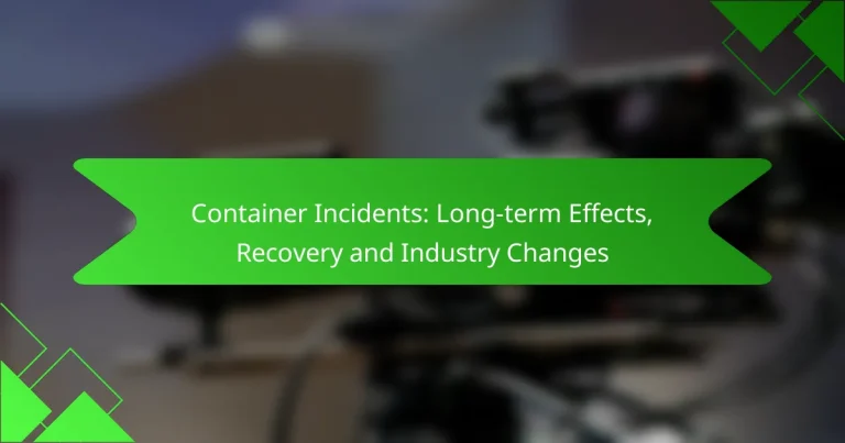 Container Incidents: Long-term Effects, Recovery and Industry Changes